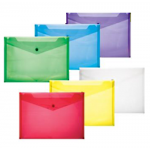 Blue Box A4 Plastic Envelope with stud